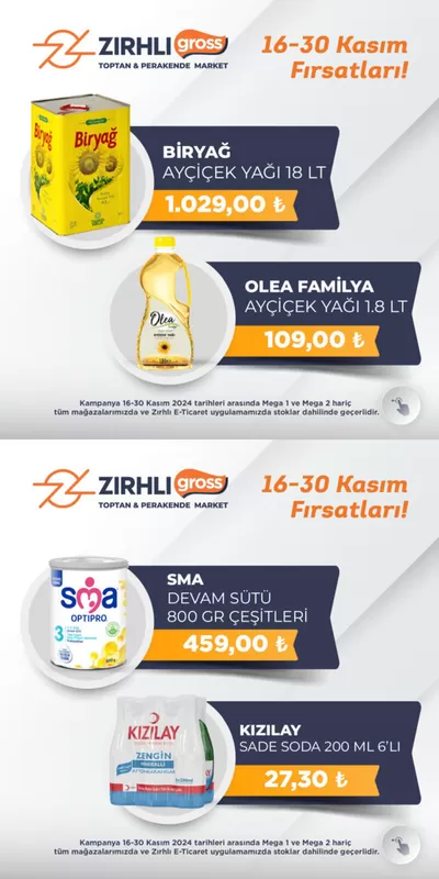 Süpermarketler fırsatları, Önerler | Özel Teklifler de Zırhlı Toptan market | 19.11.2024 - 30.11.2024