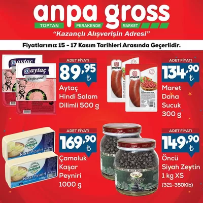 Anpa Gross kataloğu, Malatya | En iyi fırsatlarımız | 19.11.2024 - 03.12.2024