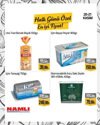 Namlı Hipermarketleri kataloğu | Özel fırsatlar ve indirimler | 20.11.2024 - 04.12.2024