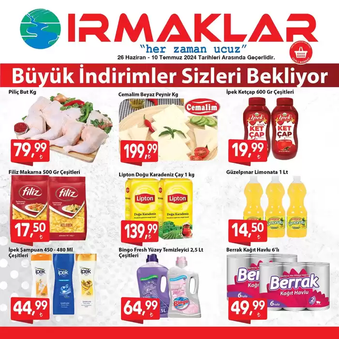 Irmaklar Market kataloğu, İstanbul | Müşterilerimiz için özel fırsatlar | 20.11.2024 - 04.12.2024