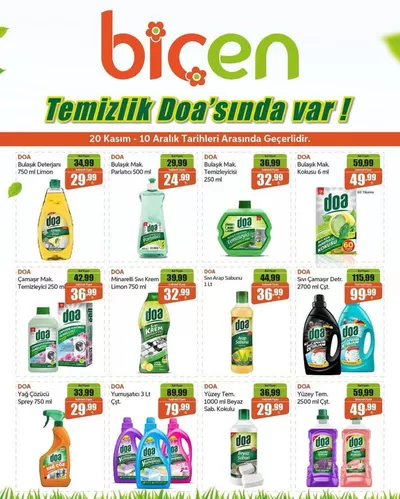 Süpermarketler fırsatları | Tüm müşteriler için en iyi fırsatlar de Biçen Market | 21.11.2024 - 05.12.2024