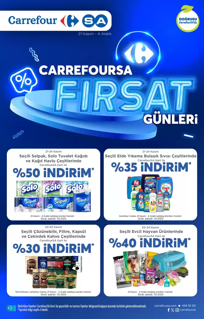 CarrefourSA kataloğu, Manisa | FIRSAT GÜNLERi | 21.11.2024 - 04.12.2024