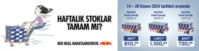 Süpermarketler fırsatları, Mersin (Mersin) | RED BULL KANATLANDIRIIIR de Bizim Toptan | 21.11.2024 - 28.11.2024