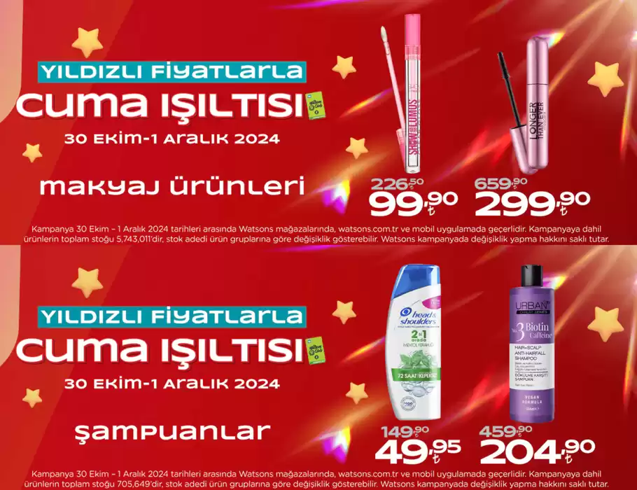 Watsons kataloğu, Ankara | Yildizli Fiyatlarla | 21.11.2024 - 01.12.2024