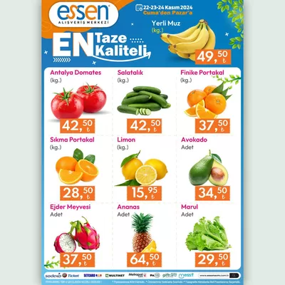 Essen AVM kataloğu, Hendek | Essen AVM katalog | 22.11.2024 - 06.12.2024