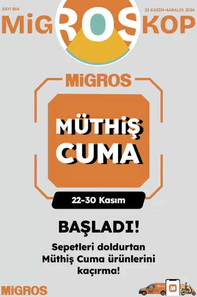 Süpermarketler fırsatları, Çeştepe | Migros katalog de Migros | 21.11.2024 - 04.12.2024