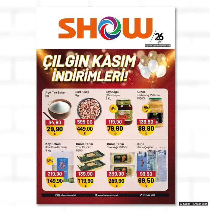 Show Market kataloğu, Esenyurt | Show Market katalog | 22.11.2024 - 06.12.2024