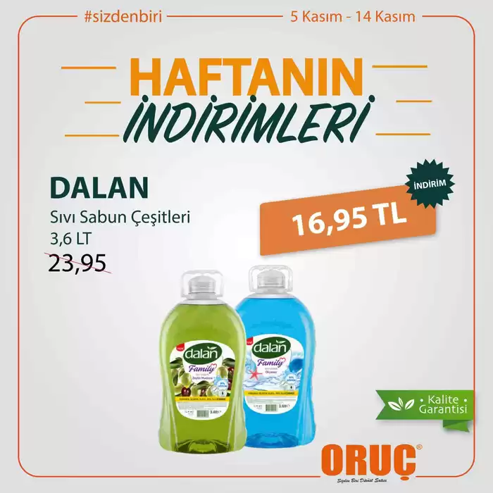 Oruç Market kataloğu, İstanbul | Müşterilerimiz için özel fırsatlar | 22.11.2024 - 06.12.2024