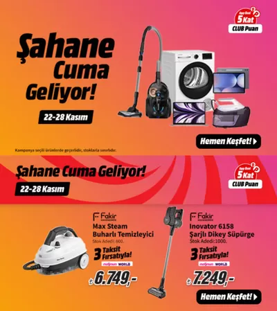 Teknoloji ve Beyaz Eşya fırsatları, Odunpazarı | Şahane Cuma Geliyor! de Media Markt | 22.11.2024 - 28.11.2024