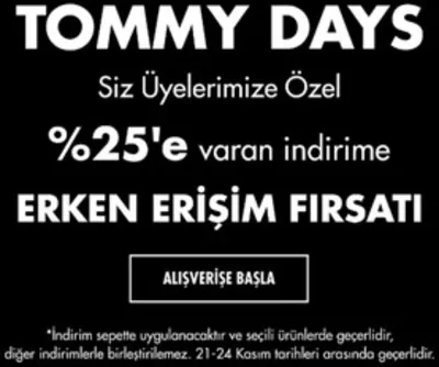 Giyim, Ayakkabı ve Aksesuarlar fırsatları, Susurluk | %25'E Varan Indirime de Tommy Hilfiger | 22.11.2024 - 24.11.2024