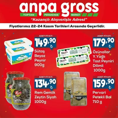 Anpa Gross kataloğu, Gaziantep | Özel fırsatlar | 23.11.2024 - 07.12.2024