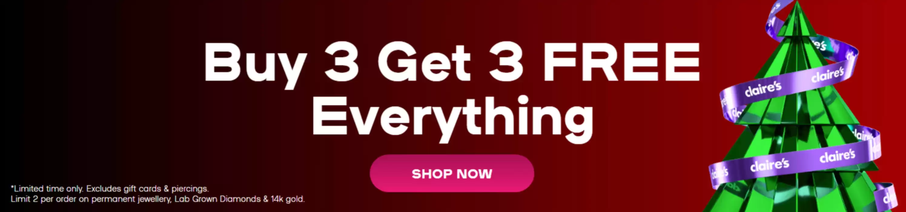 Claire's kataloğu, İstanbul | Buy 3 Get 3 Free Everything | 25.11.2024 - 09.12.2024