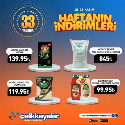 Süpermarketler fırsatları, Alifuatpaşa | Haftanin Indirimleri de Çelikkayalar | 26.11.2024 - 26.11.2024