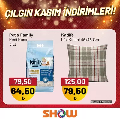 Show Market kataloğu, Esenyurt | Özel fırsatlar | 28.11.2024 - 12.12.2024