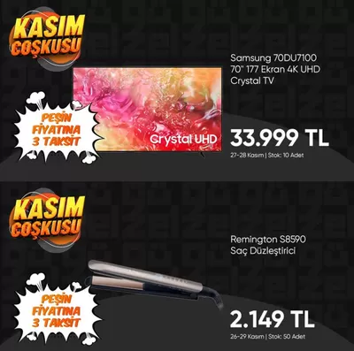 Teknosa kataloğu, Kızılkaya (Aksaray) |  Black Friday Kampanya ve İndirimler | 28.11.2024 - 29.11.2024