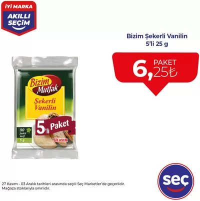 Süpermarketler fırsatları, Trabzon | Tüm müşteriler için harika teklif de Seç Market | 30.11.2024 - 14.12.2024