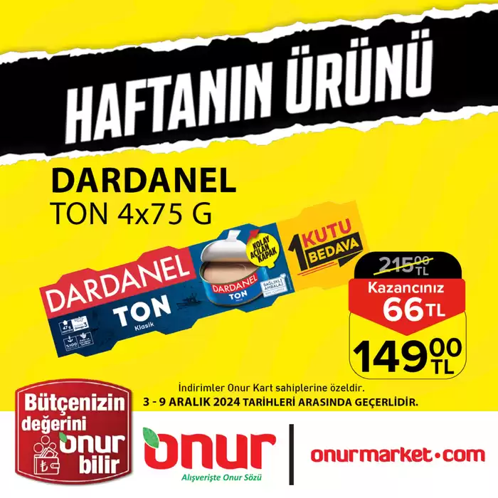 Onur Market kataloğu, Osmangazi | Onur Market katalog | 04.12.2024 - 18.12.2024