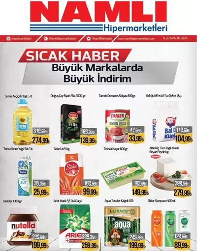 Namlı Hipermarketleri kataloğu, Esenyurt | Sizin için en iyi tekliflerimiz | 11.12.2024 - 25.12.2024