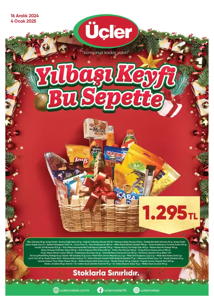 Üçler Market kataloğu, İstanbul | Yilbaşi Keyfi Bu Sepette | 18.12.2024 - 04.01.2025