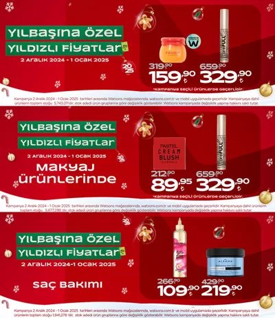 Watsons kataloğu, Karesi | YILBAŞINA ÖZEL YILDIZLI FİYATLAR | 20.12.2024 - 01.01.2025