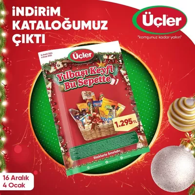 Üçler Market kataloğu, İstanbul | İNDİRİM KATALOĞUMUZ ÇIKTI  | 24.12.2024 - 04.01.2025