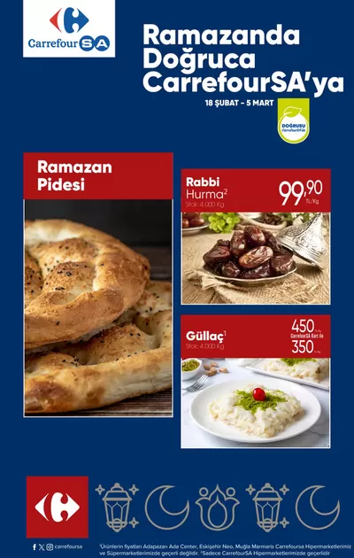 CarrefourSA kataloğu, Antalya | Ramazanda Doğruca CarrefourSA'ya | 18.02.2025 - 05.03.2025