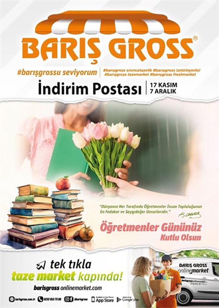 Barış Gross Market kataloğu, İzmir | İndirim Postası | 21.11.2023 - 07.12.2023