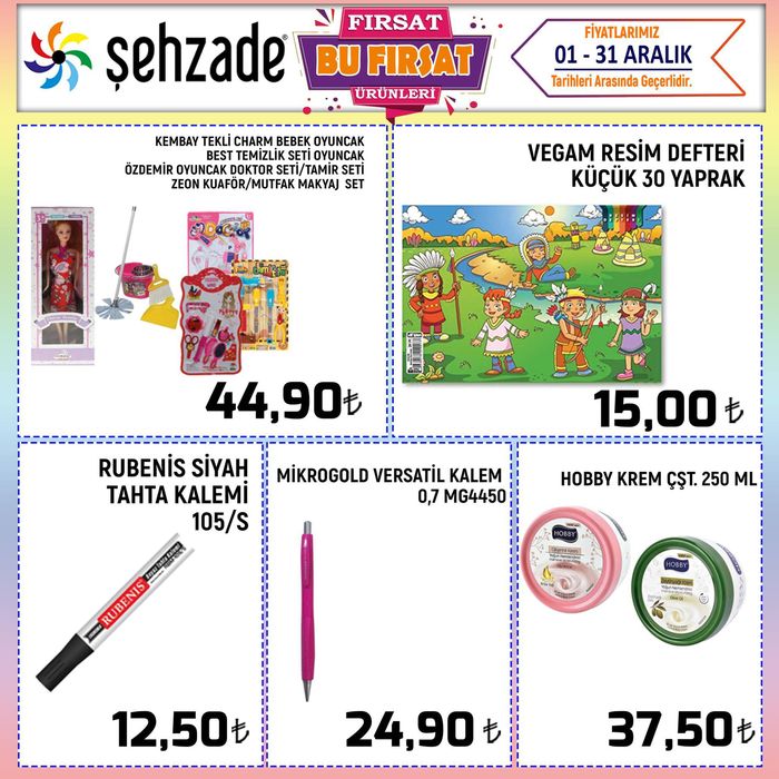 Şehzade kataloğu | Åžehzade katalog | 07.12.2023 - 31.12.2023