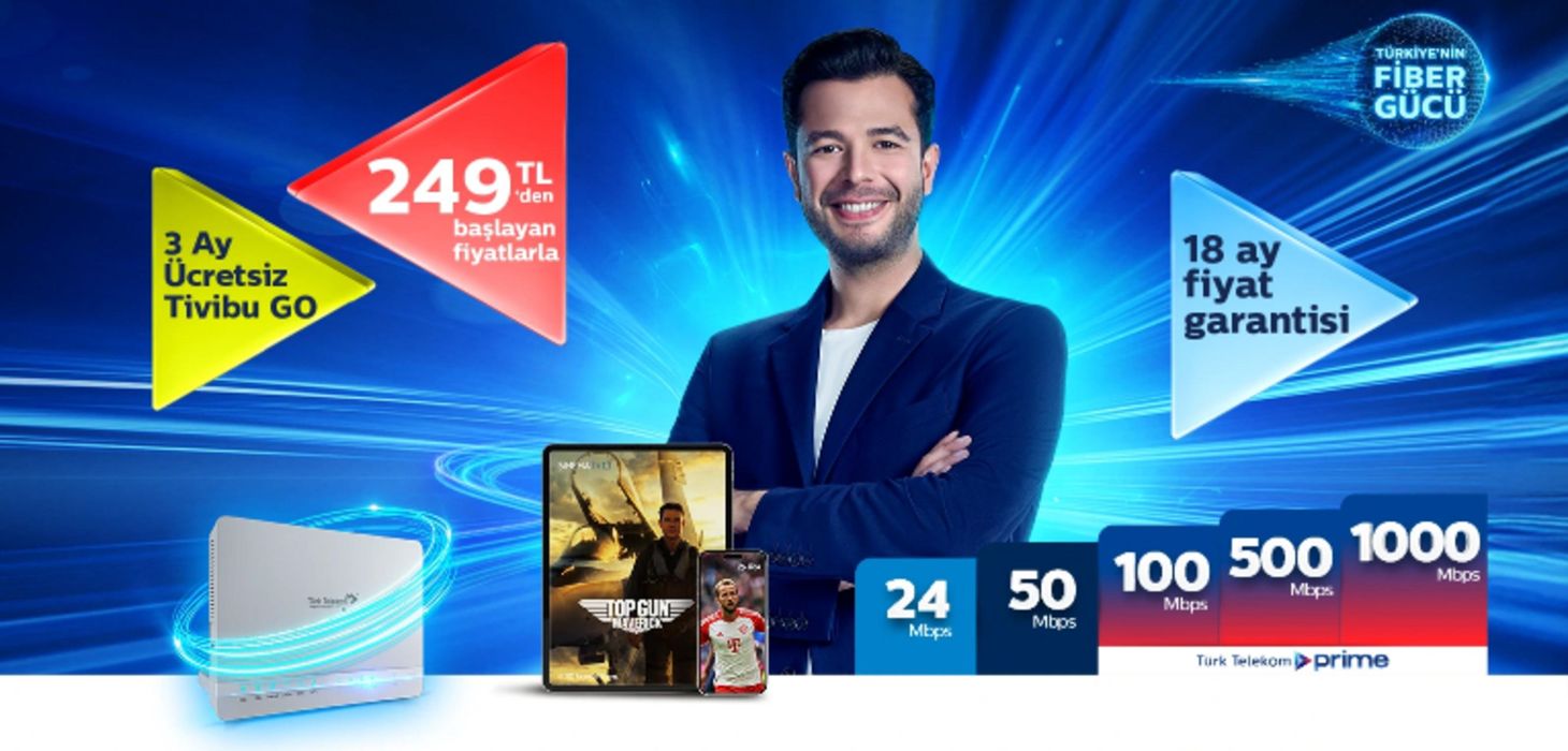 Türk Telekom kataloğu | Online'a özel %50 indirimli Efsane Fiber | 01.03.2024 - 30.03.2024