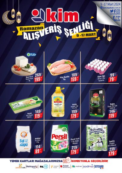 Süpermarketler fırsatları | Ramazan AUSVERİŞ SENLİGİ de Kim Market | 09.04.2024 - 17.04.2024