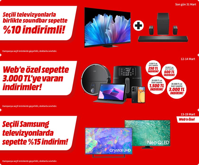 Media Markt kataloğu, Bursa | Seçili Samsung televizyonlarda | 13.03.2024 - 31.03.2024