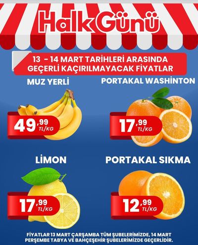 Süpermarketler fırsatları, Tekirdağ | Halk Gunu de Grup Gökkuşağı | 14.03.2024 - 28.03.2024