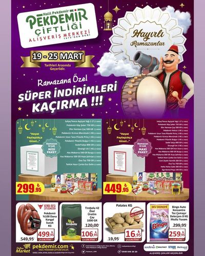 Süpermarketler fırsatları, Aydın (Aydın) | Ramazana Ozel SÜPER iNDiRiMLERi KAÇIRMA !!! de Pekdemir | 19.03.2024 - 02.04.2024
