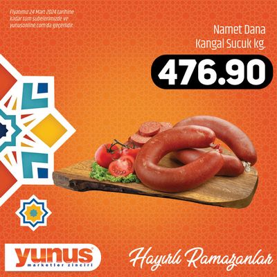 Süpermarketler fırsatları, Polatlı | Hayırlı Ramazanlar de Yunus Market | 20.03.2024 - 03.04.2024