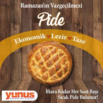 Süpermarketler fırsatları, Polatlı | Ramazan'in Vazgeçilmezi Pide de Yunus Market | 22.03.2024 - 05.04.2024