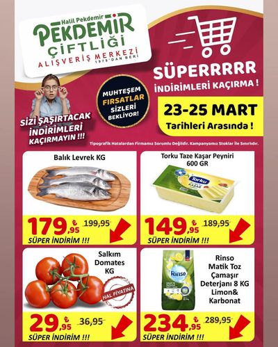 Süpermarketler fırsatları, Aydın (Aydın) | SÜPERRRRR iNDiRiMLERi KAÇIRMA! de Pekdemir | 23.03.2024 - 06.04.2024