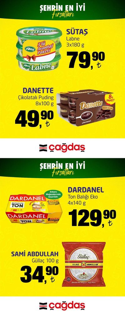 Süpermarketler fırsatları, Eskişehir | HAFTANIN ÜRÜNLERİ de Çağdaş | 25.03.2024 - 29.03.2024