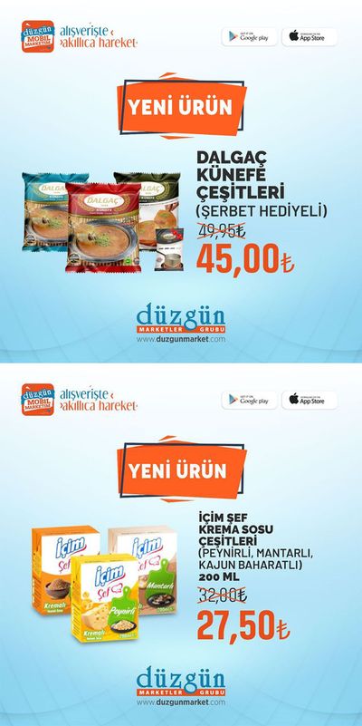 Süpermarketler fırsatları, Çayırova | Yeni Urun de Düzgün Market | 26.03.2024 - 09.04.2024