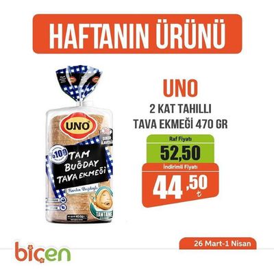 Süpermarketler fırsatları | HAFTANIN ÜRÜNÜ de Biçen Market | 27.03.2024 - 10.04.2024