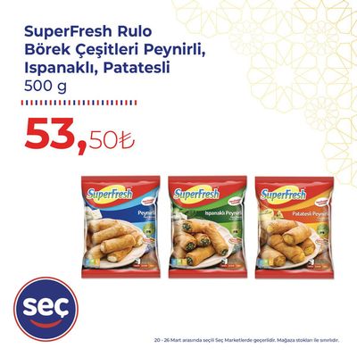 Süpermarketler fırsatları, Konya | Seç Market katalog de Seç Market | 28.03.2024 - 11.04.2024