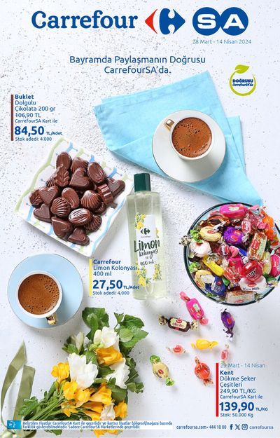 Süpermarketler fırsatları, Tekirdağ | Carrefour Katalog 28 Mart - 14 Nisan de CarrefourSA | 28.03.2024 - 31.03.2024