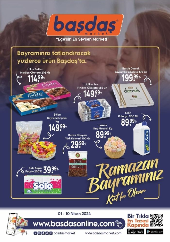 Başdaş Market kataloğu, Balçova | 01-10 Nisan Ramazan Bayramınız Kutlu Olsun | 01.05.2024 - 10.05.2024