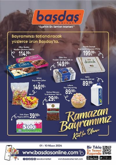 Başdaş Market kataloğu, Torbalı | 01-10 Nisan Ramazan Bayramınız Kutlu Olsun | 01.05.2024 - 10.05.2024