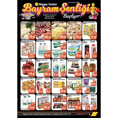 Süpermarketler fırsatları, Gebze | Happy Center katalog de Happy Center | 04.04.2024 - 18.04.2024