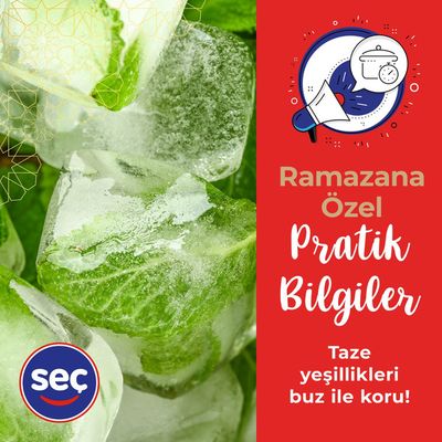 Süpermarketler fırsatları, Sivas | Taze yegillikleri buz ile koru! de Seç Market | 08.04.2024 - 22.04.2024