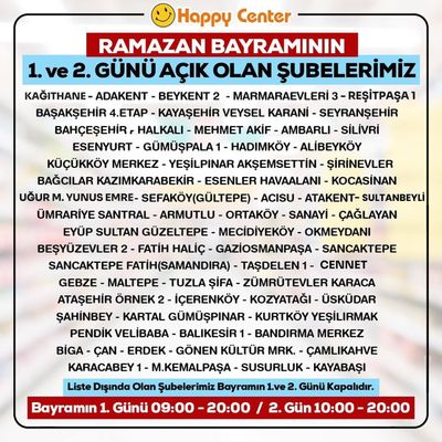 Happy Center kataloğu, Darıca (Kocaeli) | RAMAZAN BAYRAMININ | 09.04.2024 - 23.04.2024