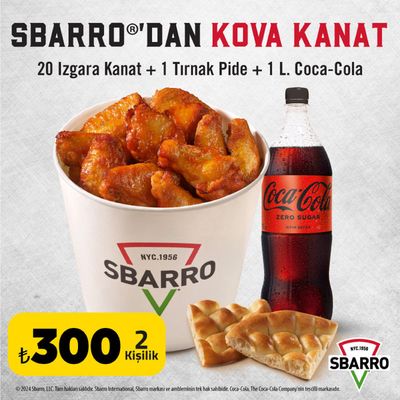 Süpermarketler fırsatları, Ankara | SBARRO®DAN KOVA KANAT de Sbarro | 09.04.2024 - 30.04.2024