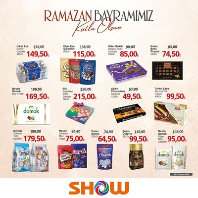 Süpermarketler fırsatları, Esenyurt | Ramzazan Bayramimiz Kutlu Olsun de Show Market | 11.04.2024 - 25.04.2024