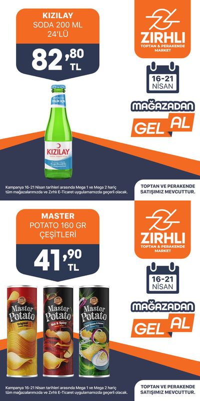 Süpermarketler fırsatları, Marmaraereğlisi | MAGAZADAN GEL AL de Zırhlıoğlu | 16.04.2024 - 21.04.2024