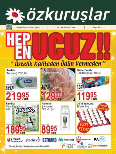 Süpermarketler fırsatları, Kastamonu | HEP EN UCUZA de Özkuruşlar | 23.04.2024 - 07.05.2024